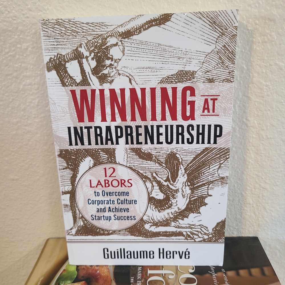 Winning at Intrapreneurship by Guillaume Hervé - White, Red, Brown Cover